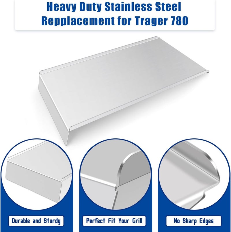 GORGERILA BAC780 Drip Pan for Traeger Pro 780 Series Smoker Grills, Grease Drip Tray for Traeger Grill Accessory, Drip Tray Liners for Traeger Pro 780 Accessories, for Traeger Replacement Parts - Image 2